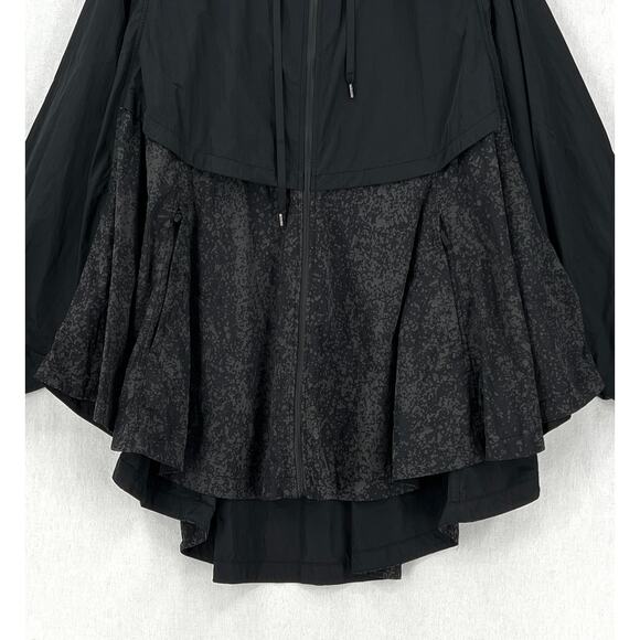 LULULEMON Ride & Reflect Jacket Womens M/L Black Hooded Packable Lightweight - Picture 12 of 16